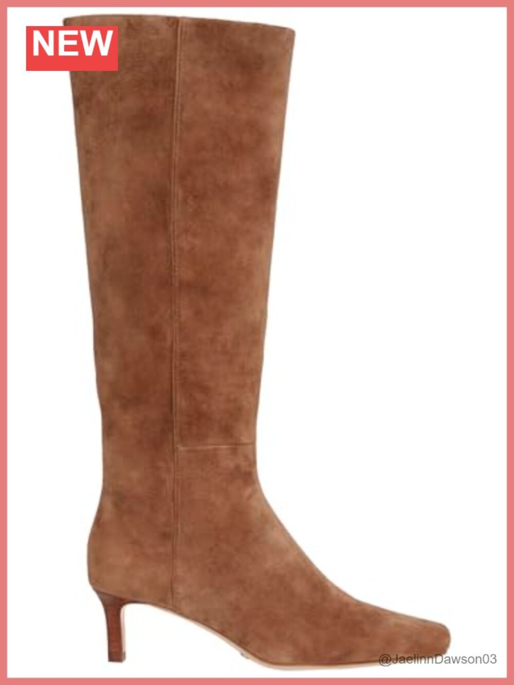 PAIGE Ansley Women's Tall Boot Kitten Heel Suede Leather